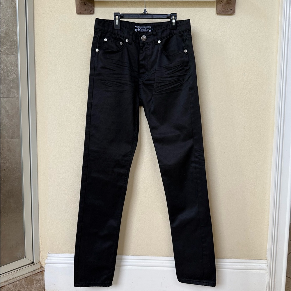 Kaalu Men's Straight Fit Jeans - Jet Black